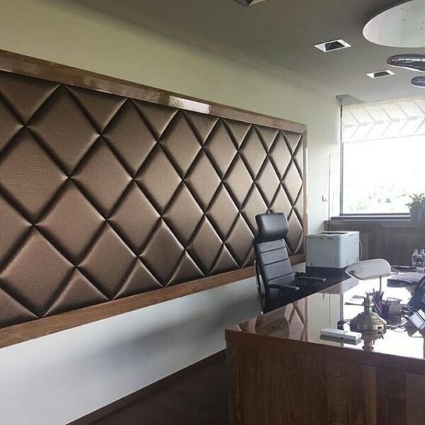 عایق صوتی دیوار با چرم
