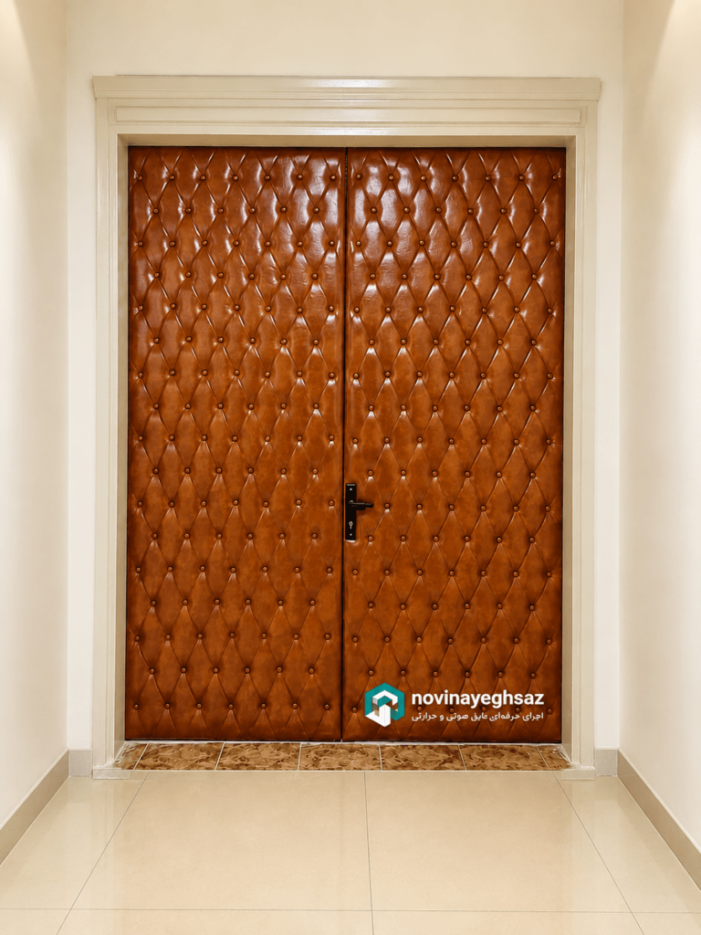 درب عایق صوتی چرمی