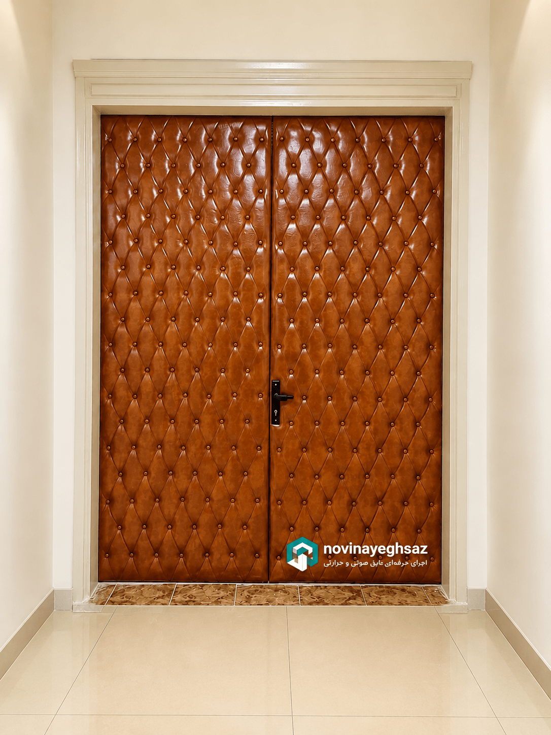 درب عایق صوتی چرمی